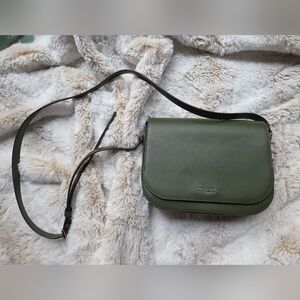 Green Leather Crossbody Bag